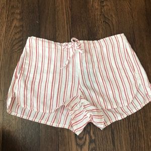 Brandy Melville red striped shorts
